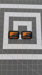 Lexus F sport fender badge pair