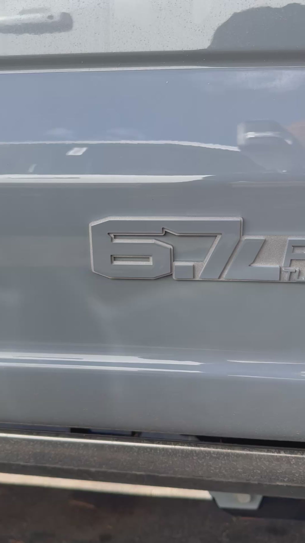 6.7L Turbo Diesel badge pair