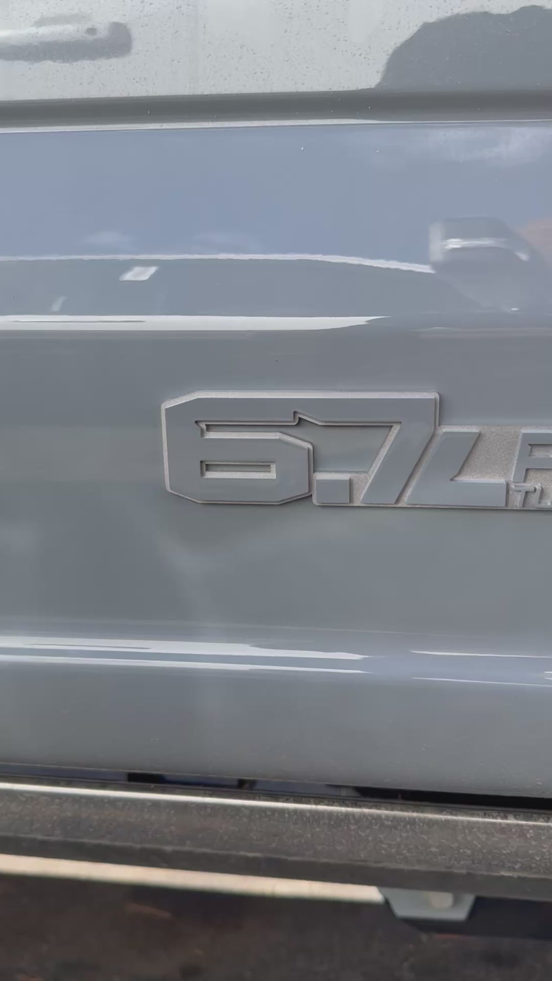 6.7L Turbo Diesel badge pair