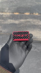 Hellcat supercharger engine badge