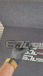 6.7L Turbo Diesel badge pair