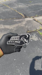 RAM's "symbol of protest" V8 badge pair
