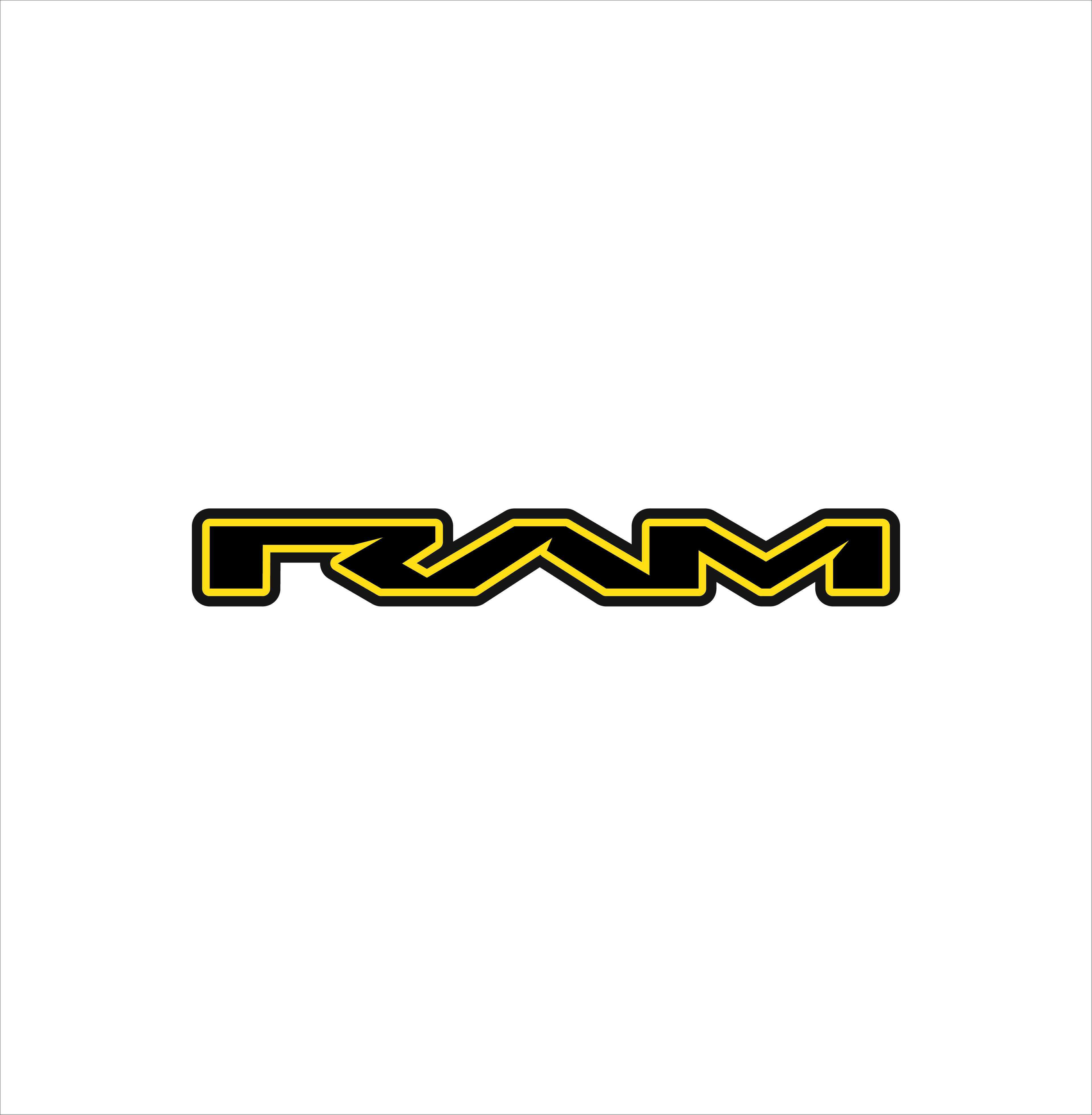 RAM 1500 tailgate replacement badge