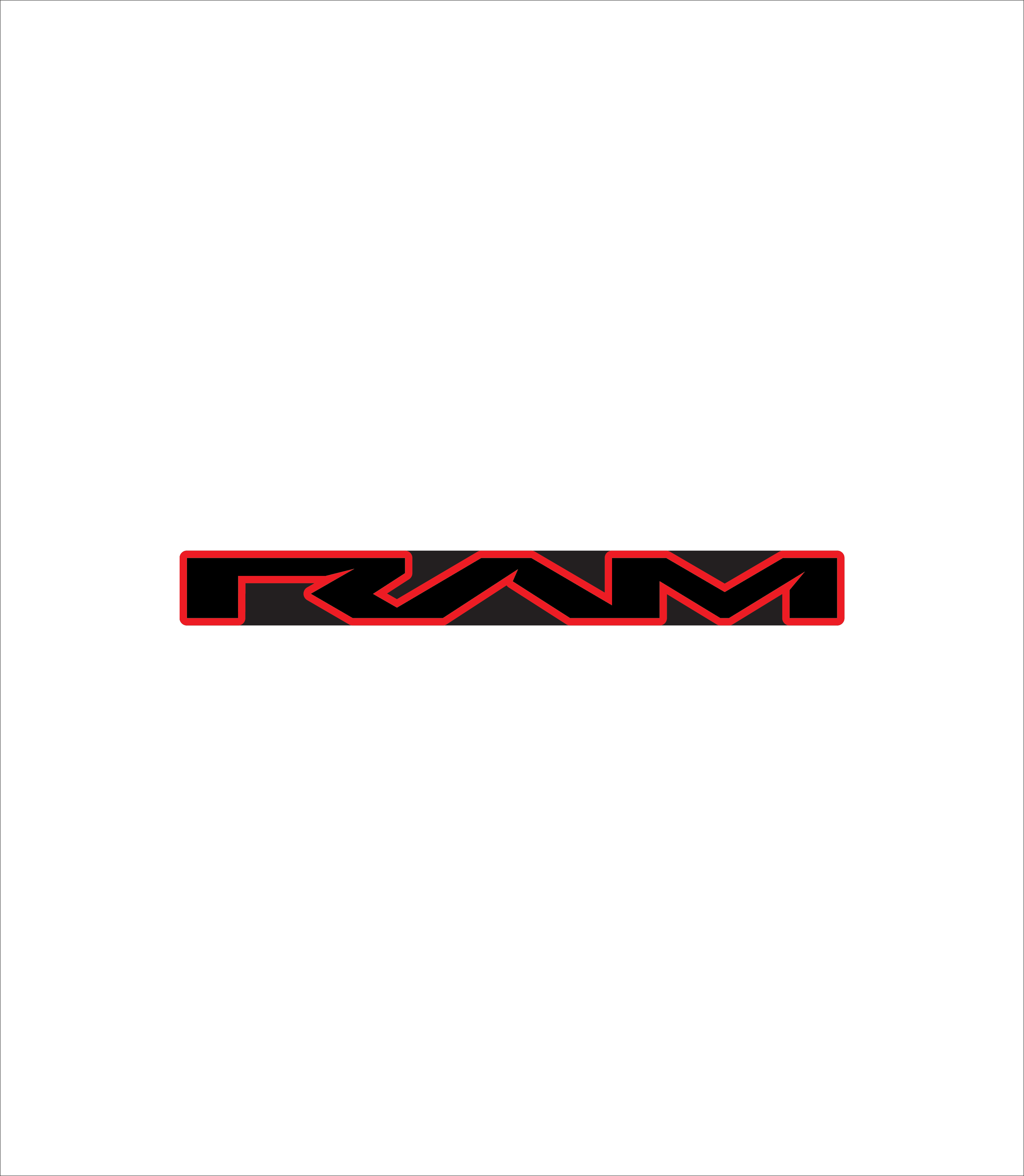 RAM TRX/RHO grille replacement badge