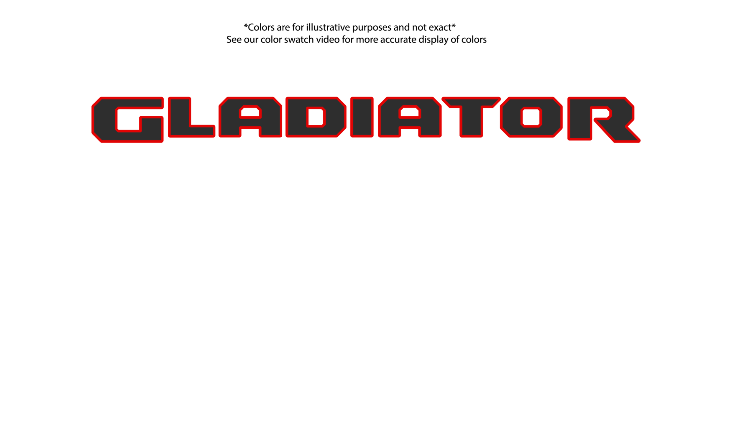 Gladiator tailgate badge
