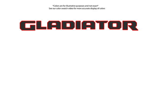 Gladiator tailgate badge